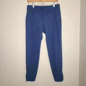 Hiverlay Pants Womens‎ Size L Blue Golf Quick Dry Slim Ankle Zip Pockets